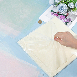 114 pz 3 colori quadrato di carta da regalo in cotone con bouquet di fiori decorazione&nbsp;AJEW-SP0004-29