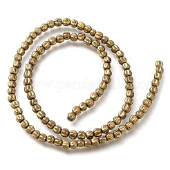 Brins de perles d'hématite non magnétiques synthétiques galvanisées&nbsp;G-C154-A01