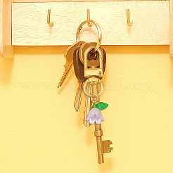 Decorazione pendente in plastica con mughetto&nbsp;HJEW-HY00006