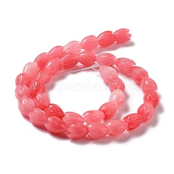 Fili di perline corallo sintetico &nbsp;G-Q1007-01B-01