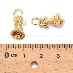 Pendentifs avec zircon cubiques à micro-pavés en laiton&nbsp;KK-Z127-01G