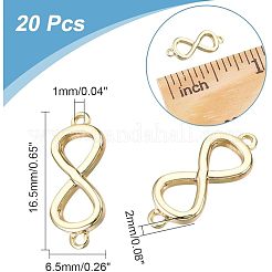 20 pieza de dijes de conector de latón&nbsp;KK-PH0009-32