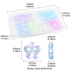 97.2 g transparente Acrylperlen in zwei Farben&nbsp;PACR-FS0001-07