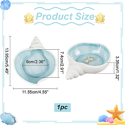 Aschenbecher aus Keramik in Muschelform&nbsp;DIY-WH0430-617G