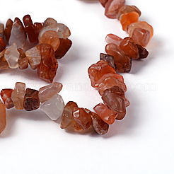 Natürlichen Karneol Chips Perlen Stränge&nbsp;F017