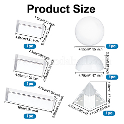 6 prisme triple en verre à 6 styles&nbsp;GLAA-OC0001-54