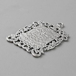 Tibetischer Stil Legierung Anhänger Fassungen&nbsp;FIND-WH0152-391AS