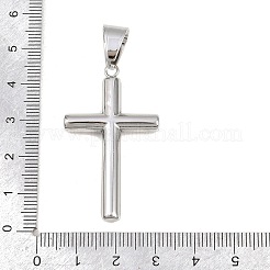 Pendentifs en acier inoxydable chirurgical 316 et zircon cubique transparent&nbsp;STAS-A137-03A-P