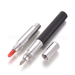 Doppelschreiber und Radierstift, Carve Graveur Anreißwerkzeuge, für Keramik, Fliese, Holz, Schwarz, 137x10 mm
