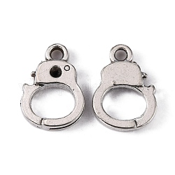Alloy Charms, Cadmium Free & Lead Free, Police, Antique Silver, 14mm long, 10mm wide, 2mm thick, hole:1.5mm