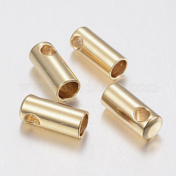 201 cavo di acciaio inox finisce, oro, 8x3.6mm, Foro: 2 mm, diametro interno: 3mm
