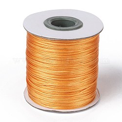 Corda poliestere cerato, corda di perline , arancione, 0.5mm, circa 169.51~174.98 iarde (155~160 m)/rotolo