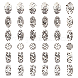 Pandahall элитный 36 шт. 6 стильный браслет «сделай сам» наборы для изготовления ювелирных изделий, включая подвески из цинкового сплава в тибетском стиле и многожильные звенья, разнообразные, античное серебро, 23~38.5x18.5~25x1.5~2 мм, отверстие : 1.8~3 мм, 6шт / стиль