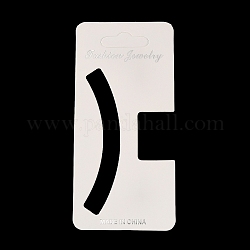Karton Papier Haarspange Display-Karten, Haarklammern für Präsentationskarten, Rechteck, weiß, 13x6x0.05 cm, Bohrung: 29x10 mm