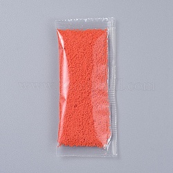 Muschio in polvere decorativa, per terrari, materiale da otturazione in resina epossidica fai da te, arancio rosso, sacchetto dell'imballaggio: 125x60x8mm