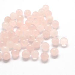 Natural durante bolas de cuarzo rosa, esfera de piedras preciosas, sin agujero / sin perforar, 10~11mm