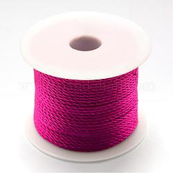 編み込みナイロン糸  赤ミディアム紫  2mm  約54.68ヤード（50m）/ロール