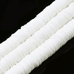 Плоские круглые экологически чистые бусины из полимерной глины ручной работы, диск хейши бусины для гавайских серег браслет ожерелья ювелирных изделий, белые, 12 мм