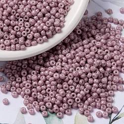 Perline rotonde miyuki rocailles, perline giapponesi, 8/0, (lustro rosa antico opaco rr599), 8/0, 3mm, Foro: 1 mm, circa 2111~2277pcs/50g