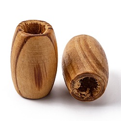 Cuentas de madera de pino olycraft, barril, burlywood, 30x20mm, agujero: 10 mm, 50 pcs