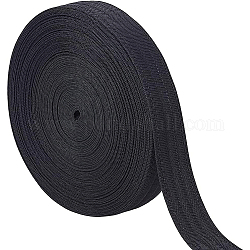 Benecreat 65.6フィート ブラック ポリエステル ハット スウェットバンド  1.2 インチ幅の帽子ライナーテープ吸収性汗帽子ライナー縫製クラフトアクセサリー野球ゴルフ帽子  厚さ0.5mm