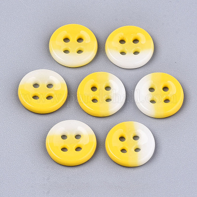 Wholesale Round Painted 4-hole Basic Sewing Button 