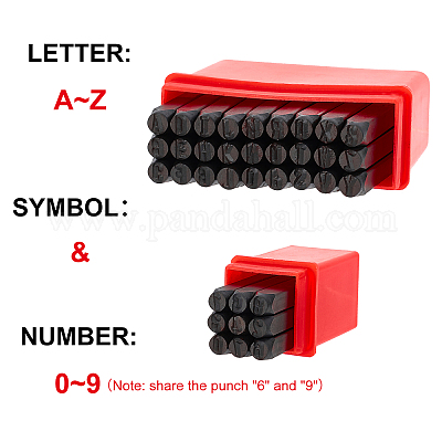 Shop SUPERFINDINGS 27PCS Alphabet Carbon Steel Stamps Leathercraft Tools  Metal Capital Letter Stamp Punch Stamp Set for Metal Leather Crafting Wood  for Jewelry Making - PandaHall Selected