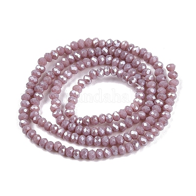 Chapelets de perles en verre électroplaqué&nbsp;EGLA-A044-P1mm-A13-1