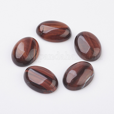 Cabujones de ojo de tigre rojo con parte posterior plana&nbsp;G-G741-22x30mm-13-1