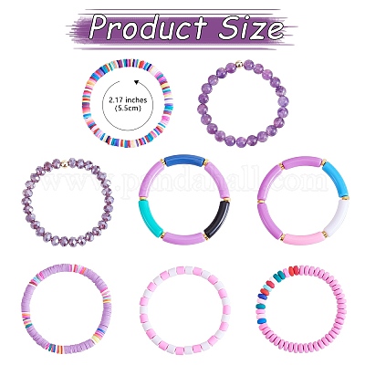 Kit 602 Perline Laviche E Chakra | Per Braccialetti Oli Essenziali | Gioielli Fai Da Te | Pietre Naturali - Foto 2