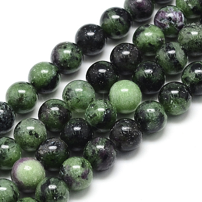 Rubino naturale in perline zoisite fili&nbsp;G-S150-04-8mm-1