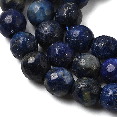 Natürlicher Lapislazuli Perlenstränge&nbsp;G-D840-38-6mm-1