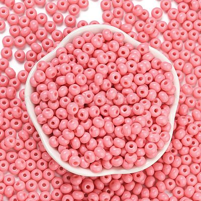 Imitation jade 3/0 perles de verre&nbsp;SEED-Z001-A-B15-1