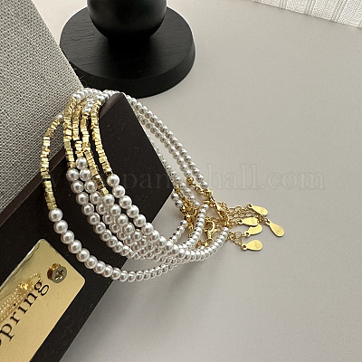 S925 Silber einzigartiges Design Perlenarmband schlichter Modeschmuck&nbsp;TB6450-1-1