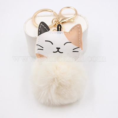 Süßer Katzen-Schlüsselanhänger aus Plüsch für Taschen und Geldbörsen&nbsp;ST1417436-1
