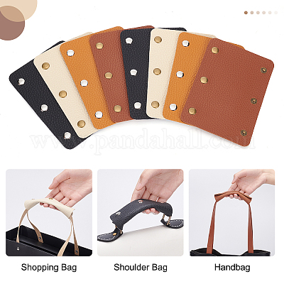 Wholesale OLYCRAFT 8 Pcs Handle Leather Wrap Covers Handbag Purse Handle  Leather Wraps Cover Craft Strap Making Supplies with Iron Snap Buttons for  Shopping Bag Travel Bag - Black 
