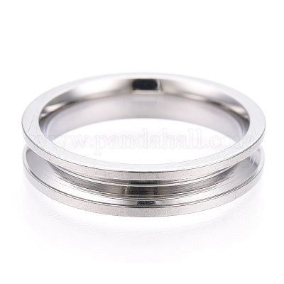 201 Stainless Steel Ring Core Blank for Inlay Jewelry Making