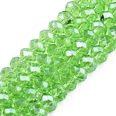 Chapelets de perles en verre électroplaqué&nbsp;EGLA-A034-T10mm-A15-1