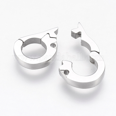 Fermoirs déployants en acier inoxydable 304 résistant au ternissement&nbsp;STAS-G143-19P-1