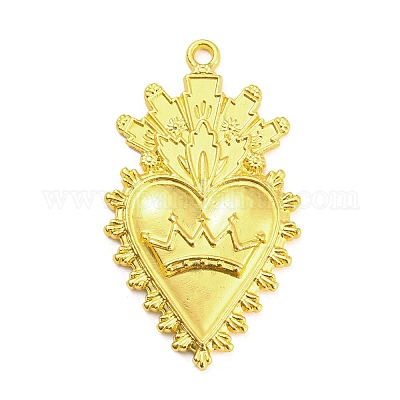 Pendentif en alliage avec strass&nbsp;PALLOY-H132-02G-05-1