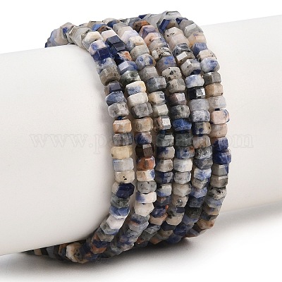 Natur Sodalith Perlen Stränge&nbsp;G-G345-C32-2x4mm-1
