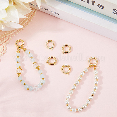 6 fermaglio a molla in ottone&nbsp;KK-SC0006-42G-02-1