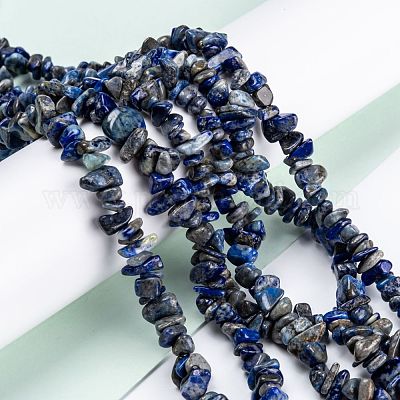 Natürlicher Lapislazuli Perlenstränge&nbsp;G-F703-05B-1