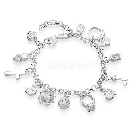 Mode bracelets de breloque en laiton pour les femmes BJEW-BB12521-1