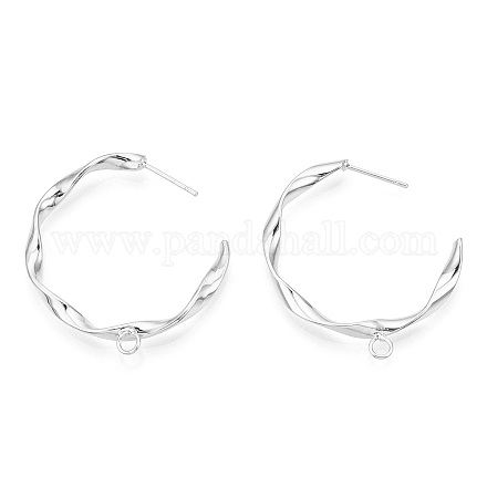 Accessoires de clous d'oreilles en laiton X-KK-N186-48P-1