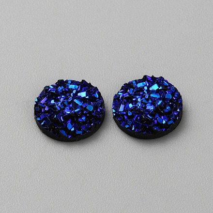 Druzy Harz Decoden Cabochons&nbsp;RESI-WH20007-01M-1