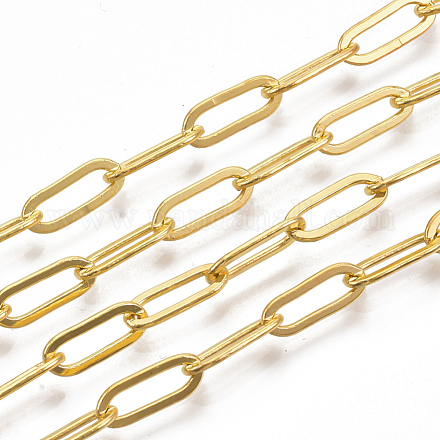 Brass Paperclip Chains X-CHC-S008-001B-G-1