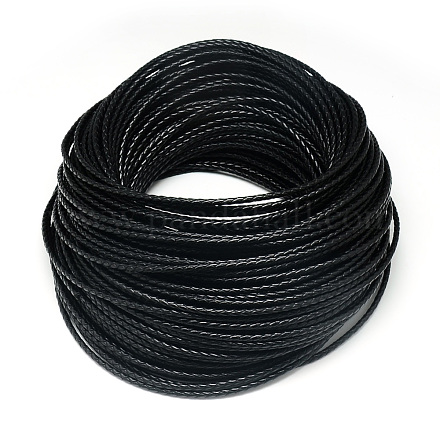 Cuerda trenzada de cuero WL-Q005-3mm-60-1