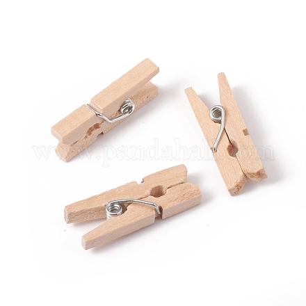 Mollette artigianali in legno naturale WOOD-E010-02E-1