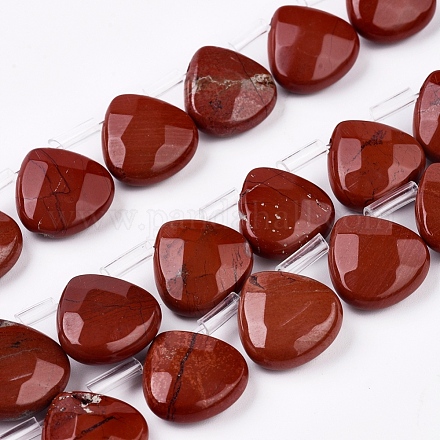 Rosso naturale perline di diaspro fili G-G821-11A-1
